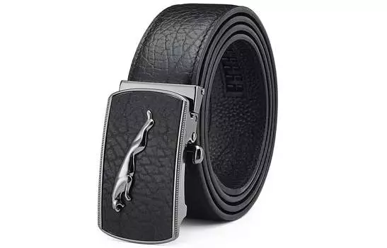 Мужской кожаный ремень JAGUAR, Черный 115