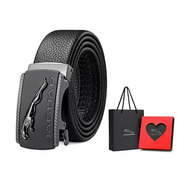 Мужской кожаный ремень JAGUAR, Креативная подарочная коробка ко Дню святого Валентина Хорошие новости из черного ПВХ