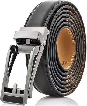 Мужской кожаный ремень с храповым механизмом Erudition Linxx Mio Marino