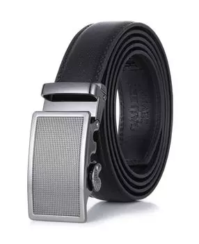 Мужской кожаный ремень с храповым механизмом со скошенной бляшкой Gallery Seven