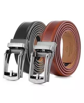 Мужской кожаный ремень с храповым механизмом Swank Hasp (2 шт.) Linxx Mio Marino