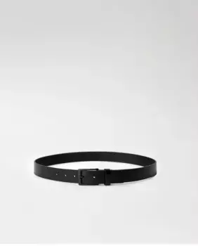 Мужской кожаный ремень с металлической пряжкой Salsa Jeans, черный