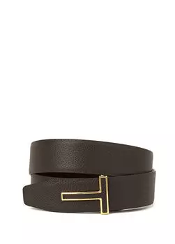 Мужской кожаный ремень Tom Ford, коричневый