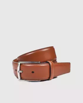 Мужской кожаный ремень в цвете кожи Olimpo, коричневый