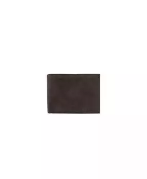 Мужской кожаный RFID-кошелек в подарочной упаковке CHAMPS, коричневый