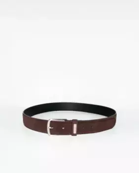 Мужской кожаный замшевый ремень Castellano, темно-коричневый