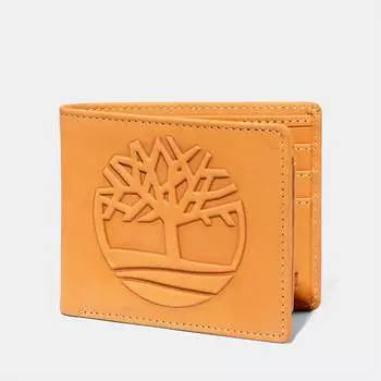 Мужской красный большой кошелек-пропуск с логотипом дерева Timberland