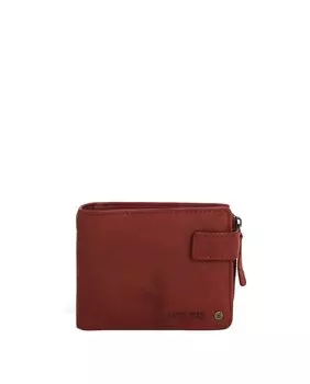 Мужской красный кожаный кошелек Stamp, красный