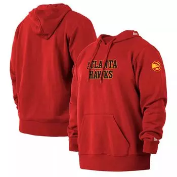Мужской красный пуловер с капюшоном Atlanta Hawks 2021/22 City Edition Big & Tall New Era