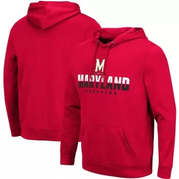Мужской красный пуловер с капюшоном Maryland Terrapins Lantern Colosseum