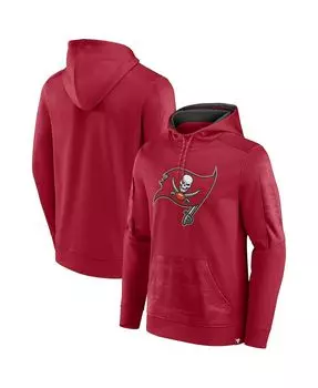 Мужской красный пуловер с капюшоном Tampa Bay Buccaneers On The Ball с логотипом Fanatics