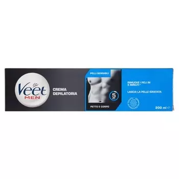 Мужской крем для депиляции тела и груди для чувствительной кожи, 200 мл, Veet