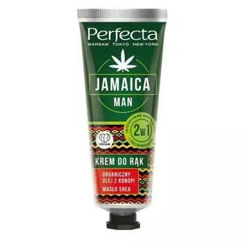Мужской крем для рук интенсивное увлажнение и регенерация 2в1 80мл Perfecta, Jamaica