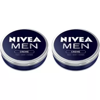 Мужской крем-увлажняющий крем для лица, рук и тела, 75 мл — упаковка из 2 шт., Nivea