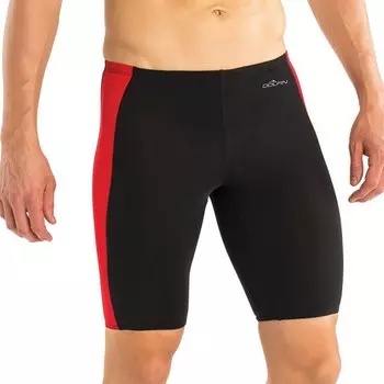 Мужской купальник-джаммер с цветными блоками Dolfin, цвет Black Red