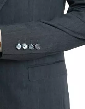 Мужской льняной однобортный пиджак Dolce & Gabbana NAPOLI, синий