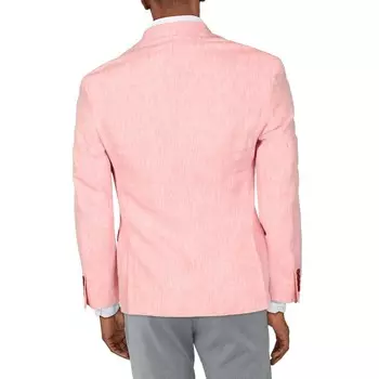 Мужской льняной пиджак с двумя пуговицами и длинными рукавами Bar III, розовый