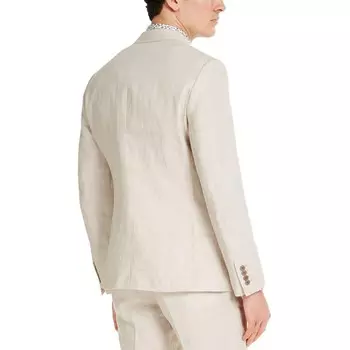 Мужской льняной пиджак Slim Fit Bar III, цвет Tan