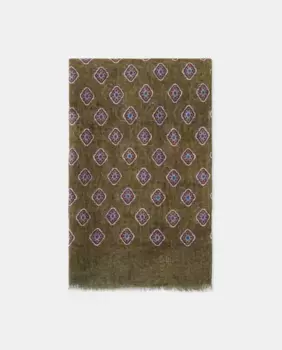 Мужской льняной шарф Emidio Tucci, цвет Kaki