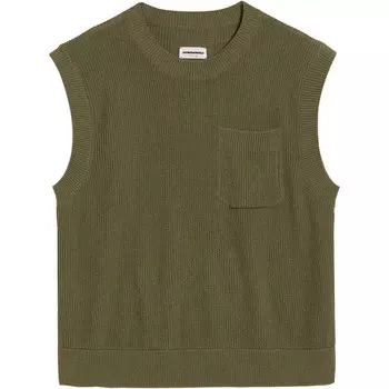 Мужской льняной жилет-свитер Kraavo Armedangels, оливковый