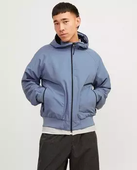 Мужской легкий бомбер Jack & Jones, серый