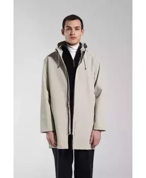 Мужской легкий дождевик Stockholm с молнией, матовый Stutterheim, коричневый/бежевый