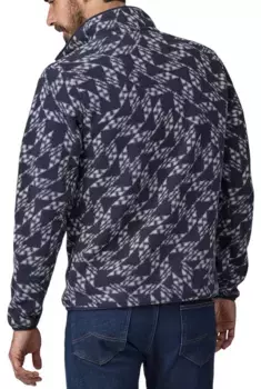 Мужской легкий флисовый пуловер Patagonia Synchilla Snap Snap, цвет Synched Flight/New Navy