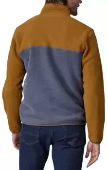 Мужской легкий флисовый пуловер Patagonia Synchilla Snap Snap, цвет Shelter Brown