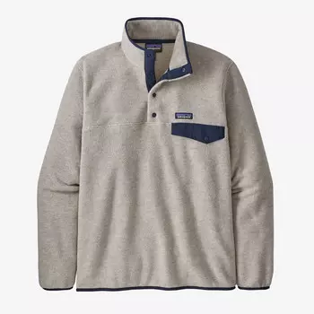 Мужской легкий флисовый пуловер Synchilla Snap-T Patagonia, цвет Oatmeal Heather