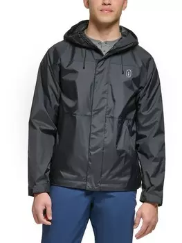 Мужской легкий плащ с капюшоном Core Core BASS OUTDOOR, черный