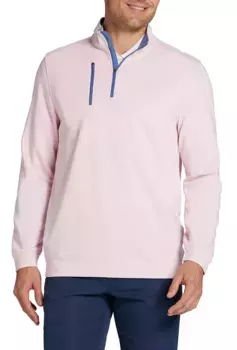Мужской легкий пуловер для гольфа Walter Hagen Performance 11 с молнией 1/4, цвет Pink Tulip