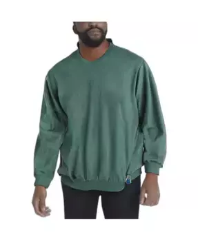 Мужской легкий свитер с V-образным вырезом Big & Tall KingSize, зеленый