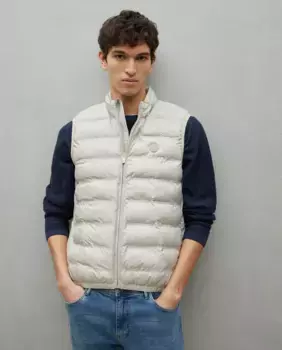 Мужской легкий водоотталкивающий жилет с подкладкой Easy Wear, белый