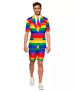 Мужской летний костюм Suitmeister, коричневый