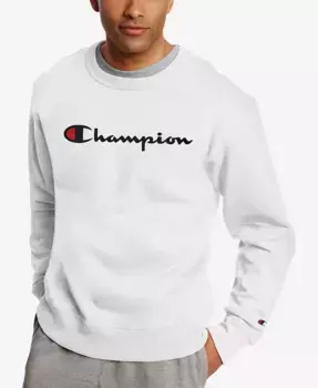 Мужской логотипный свитшот Powerblend Fleece Champion, белый