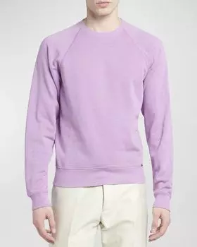 Мужской меланжевый свитер с круглым вырезом TOM FORD, цвет Pink