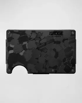 Мужской металлический кошелек с RFID-ремешком для денег, кованое углеродное волокно The Ridge, цвет Forged