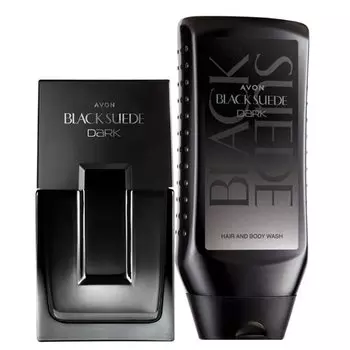 Мужской набор Avon Black Suede Dark [духи + гель]