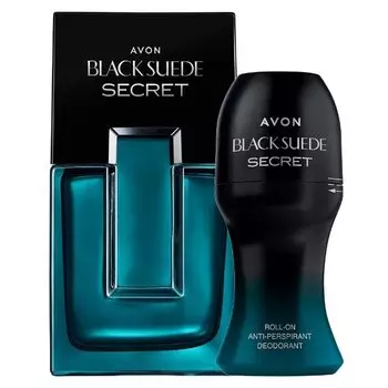 Мужской набор Avon Black Suede Secret [духи 50 мл + антиперспирант]