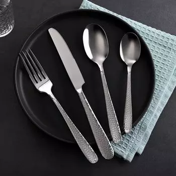 Мужской набор столовых приборов, 24 предмета, на 6 персон, нержавеющая сталь Grwe