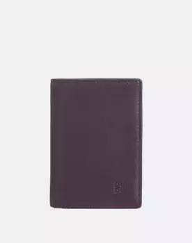 Мужской небольшой кожаный кошелек для карт на молнии Dudu, фиолетовый
