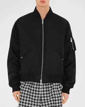 Мужской нейлоновый бомбер Burberry, цвет Black