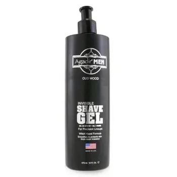 Мужской невидимый гель для бритья Oud Wood 473 мл 16 унций Agadir Argan Oil