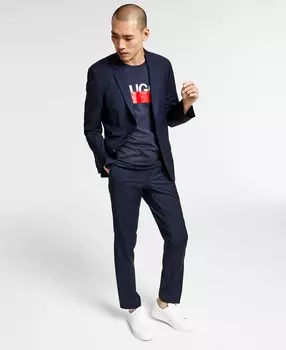 Мужской облегающий однотонный костюм Superflex Stretch, раздельный Hugo Boss