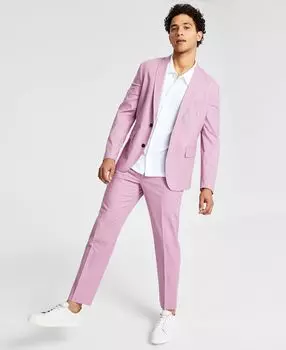 Мужской облегающий пиджак из смесового льна стрейч, созданный для macy's INC International Concepts, мульти
