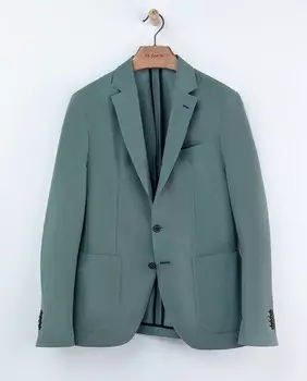 Мужской облегающий пиджак сепии El Ganso, зеленый