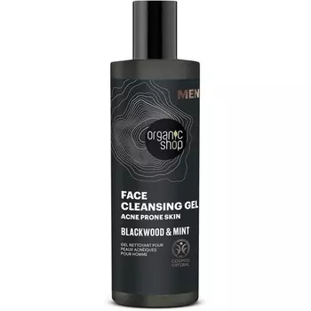 Мужской очищающий гель Blackwood против прыщей 200 мл Organic Shop