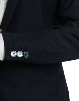 Мужской однобортный пиджак Dolce & Gabbana Notch, синий