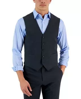 Мужской однотонный эластичный жилет современного кроя TH Flex Tommy Hilfiger
