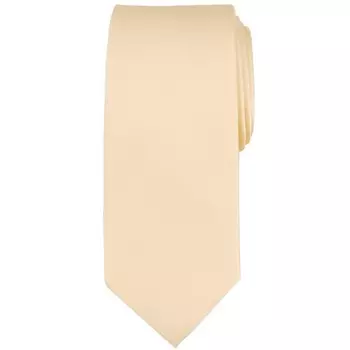Мужской однотонный атласный галстук на заказ Bespoke, цвет Maize Sateen